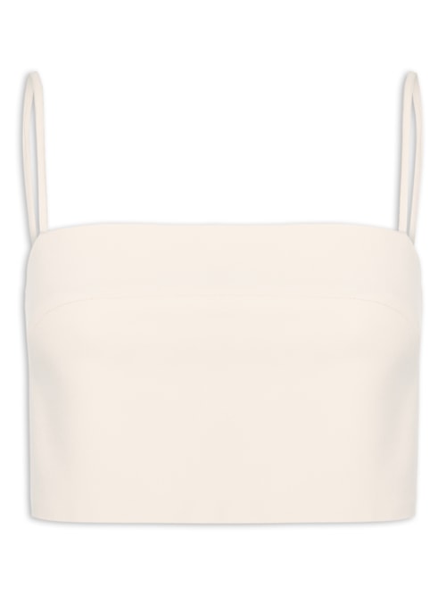 Top Faixa Crepe Whitecap - Off White