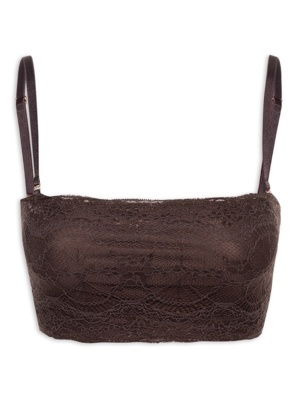 Top Faixa Tomara que Caia - Marrom