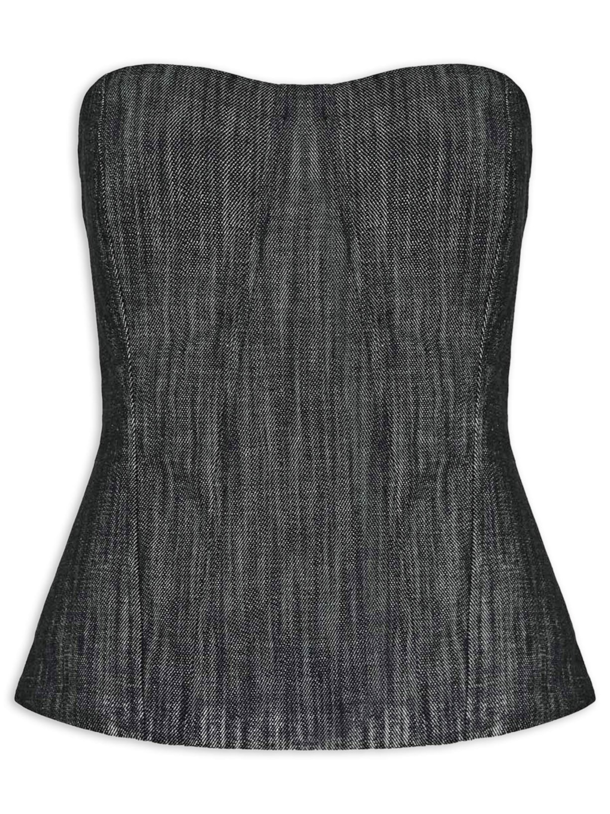 Top Feminina Soho Jeans Preto Mixed