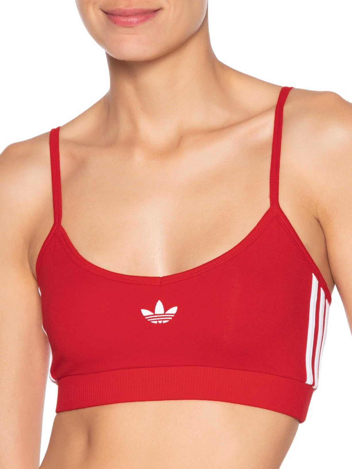 Top Feminino 3S Bralette Vermelho Adidas Originals