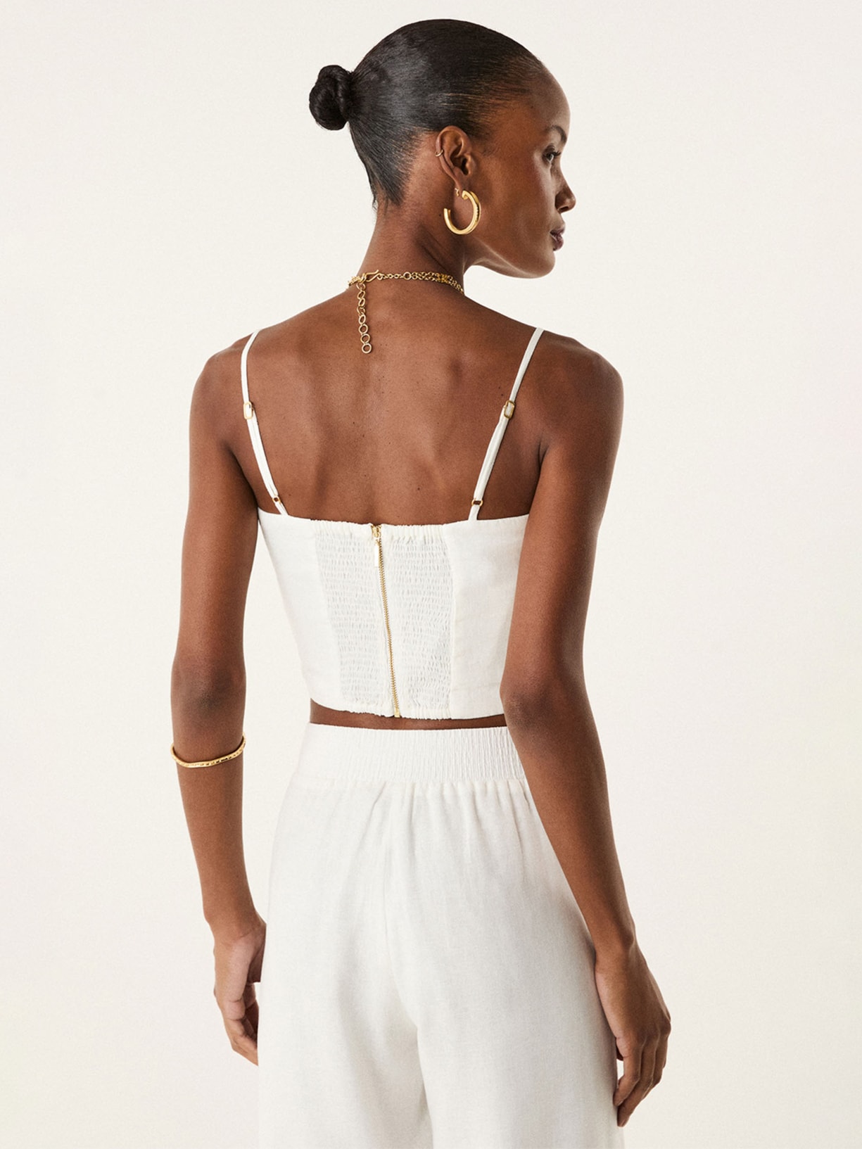 Top Feminino Anika Branco Vix
