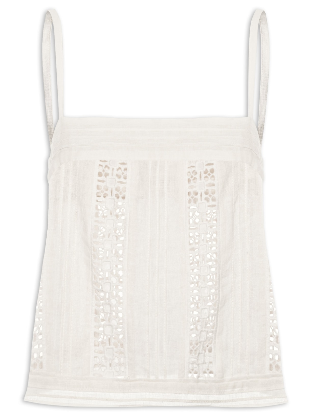 Top Feminino Aral - Branco