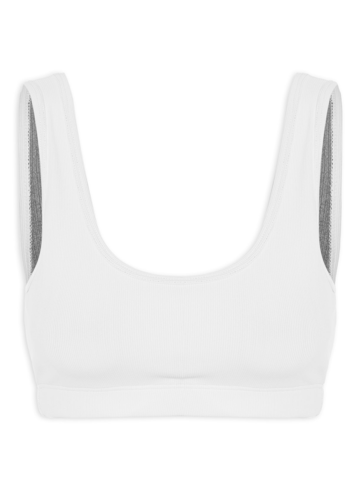 Top Feminino Basic Alças - Branco