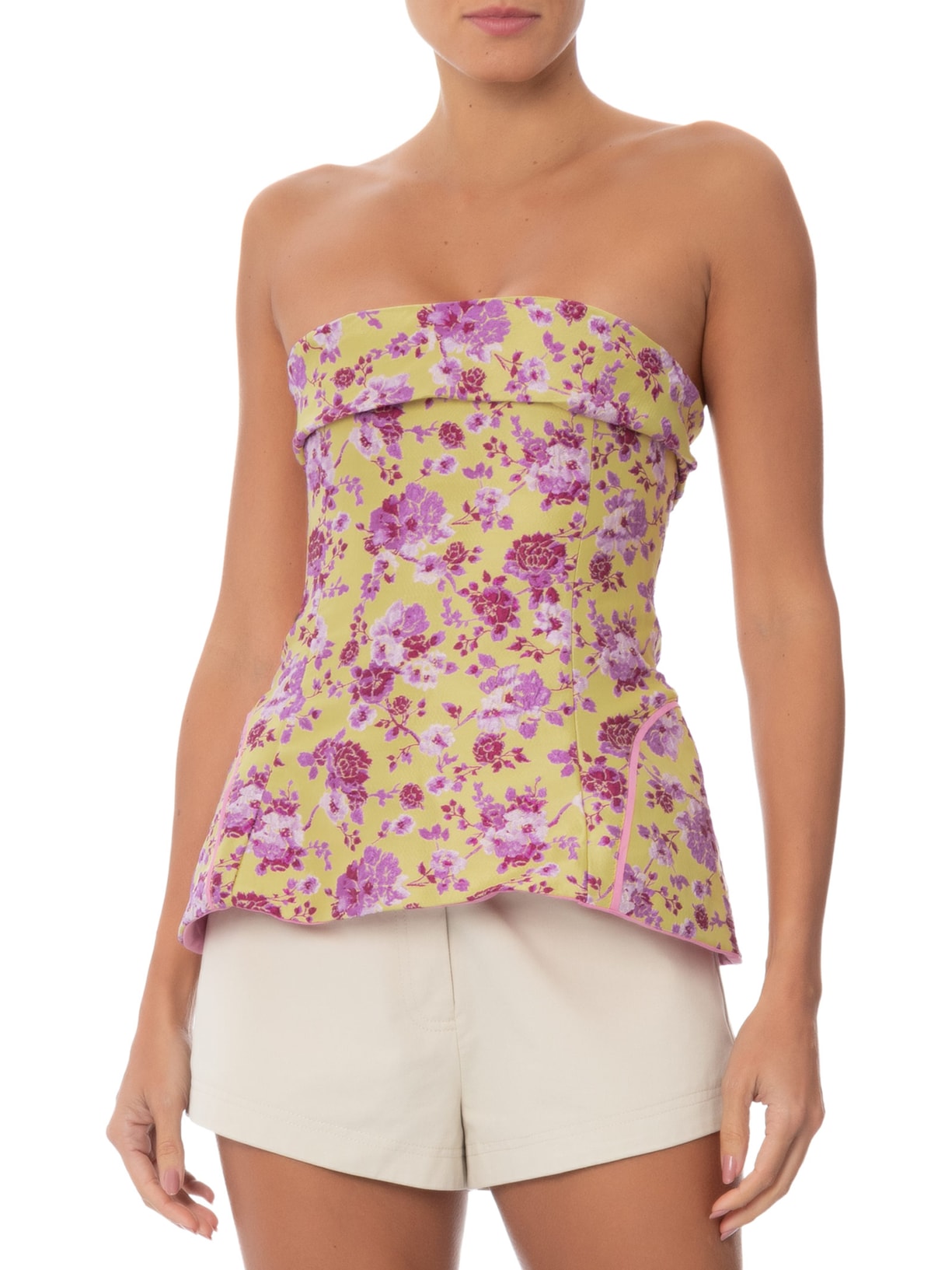 Top Feminino Caraiva Amarelo All Most Vintage