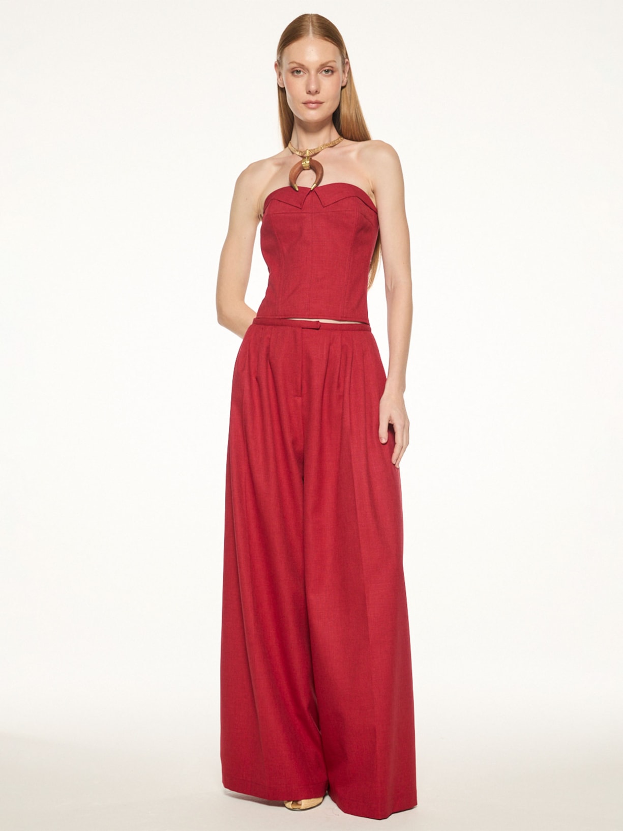 Top Feminino Carmella V27 – Vermelho Mixed