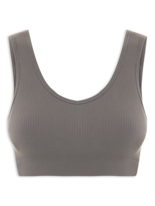 Top Feminino - Cinza