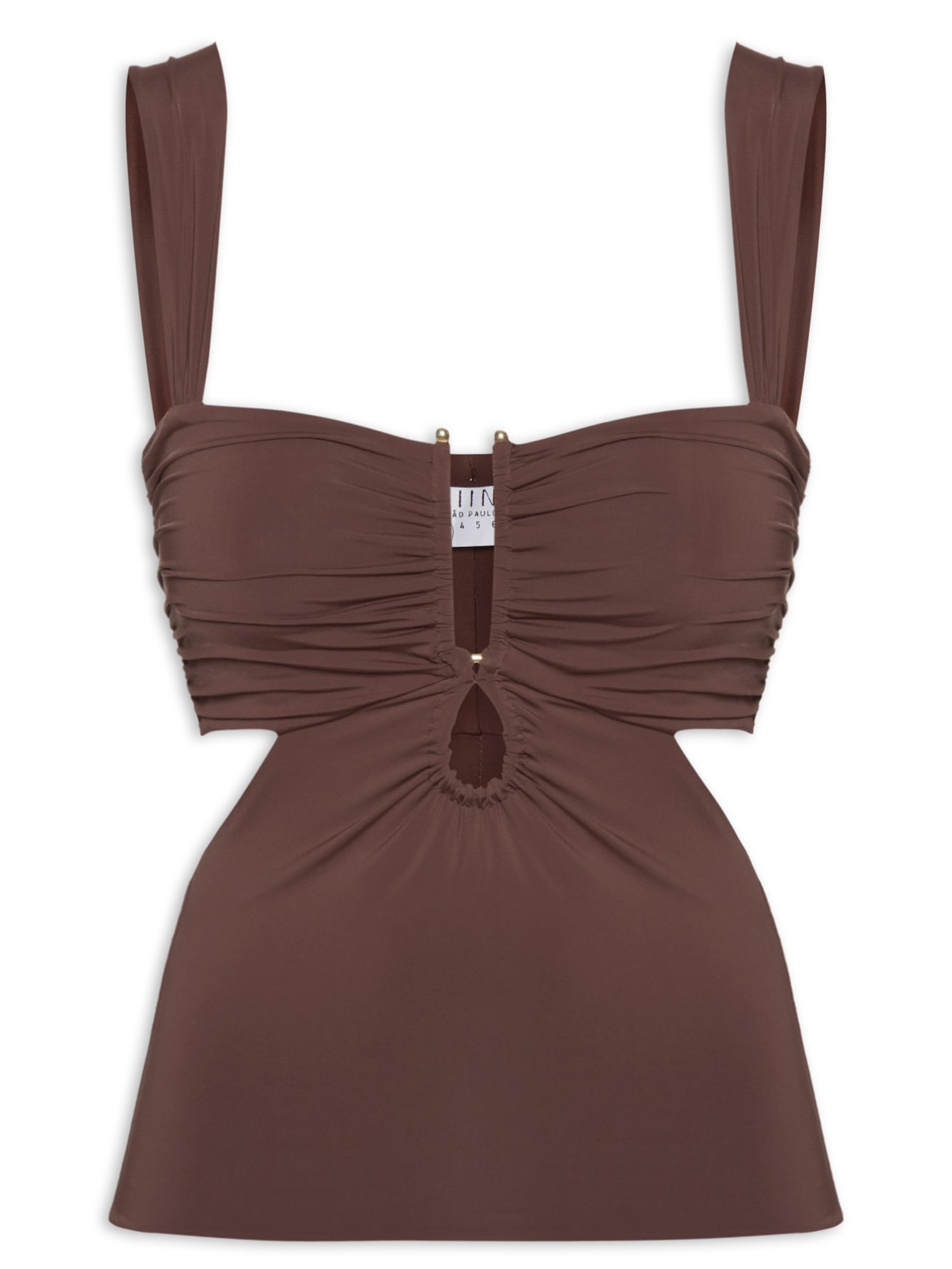 Top Feminino Cora - Marrom