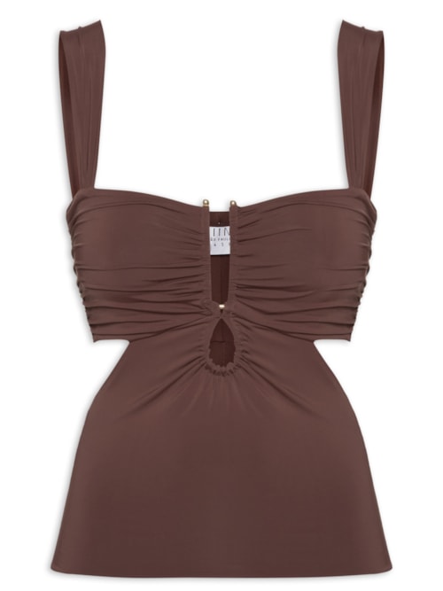 Top Feminino Cora - Marrom