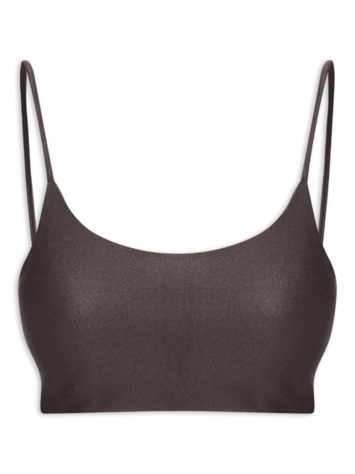 Top Feminino Curve Allure Adaptiv – Marrom