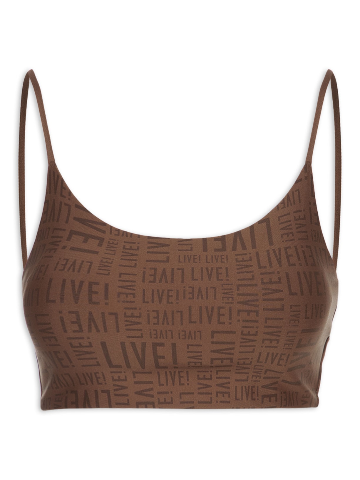 Top Feminino Curve - Marrom