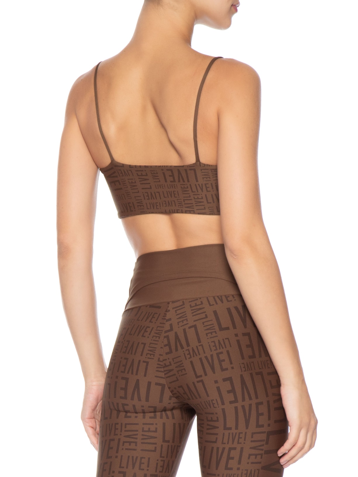 Top Feminino Curve Marrom Live!