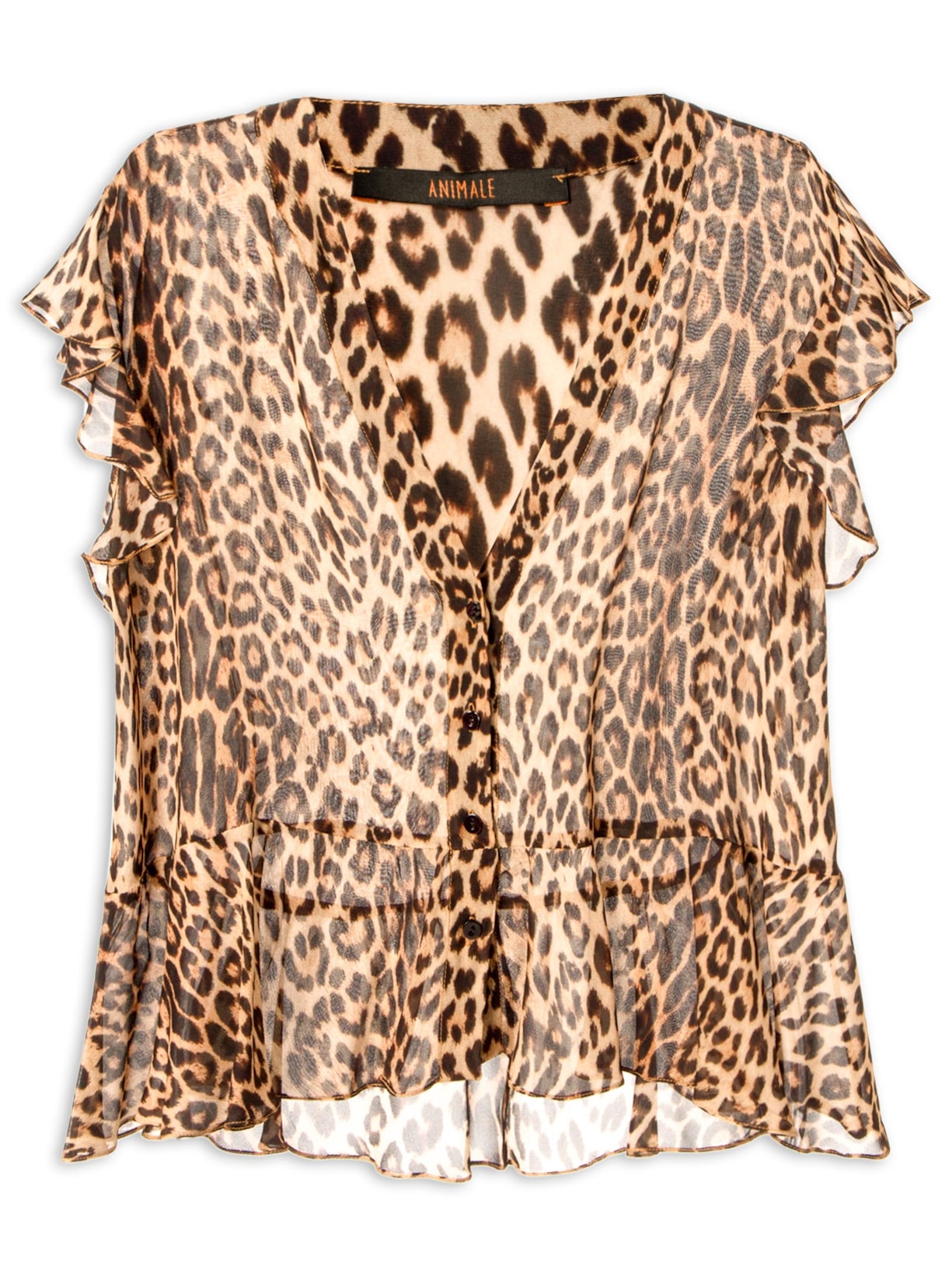 Top Feminino Dani Onça Clássica – Marrom Animale