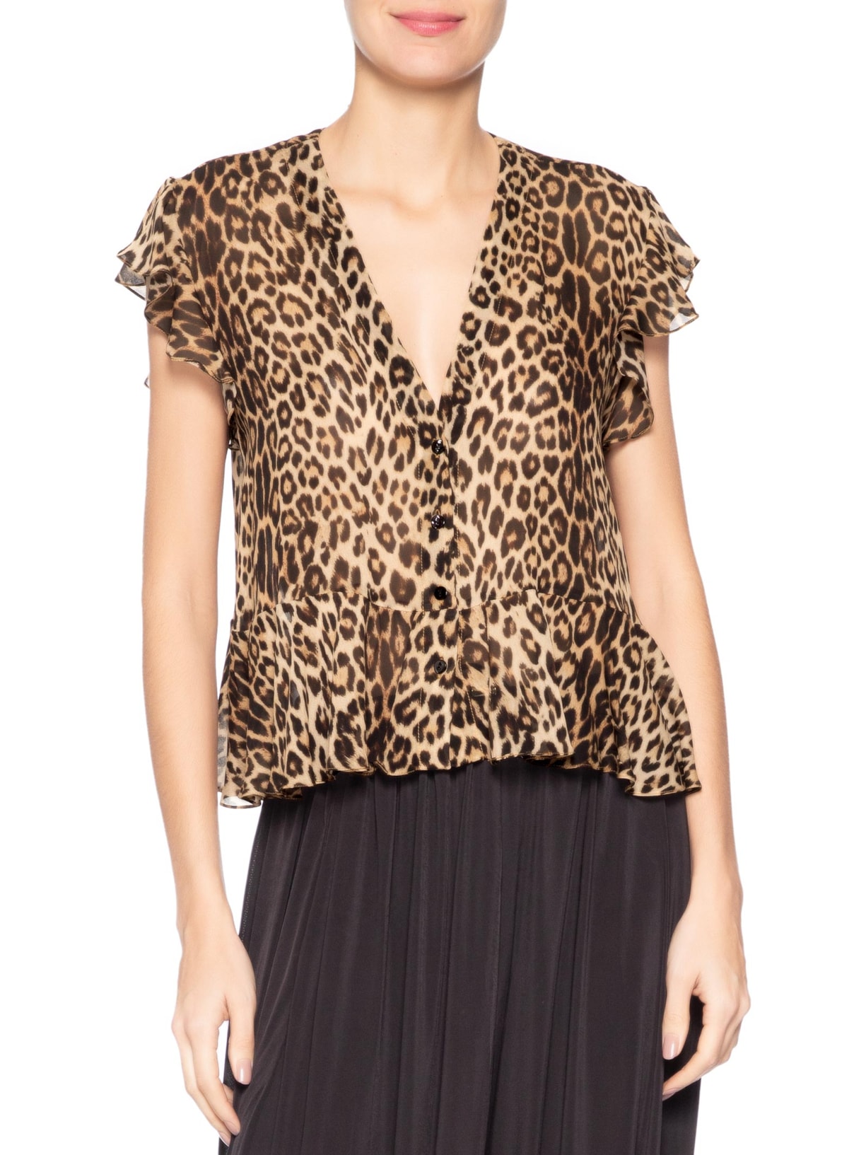 Top Feminino Dani Onça Clássica – Marrom Animale