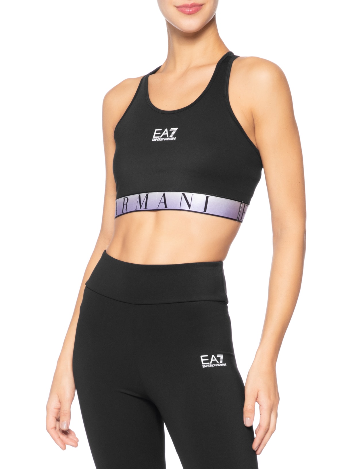 Top Feminino Dynamic Athlete Ventus7 Preto Ea7 Emporio Armani