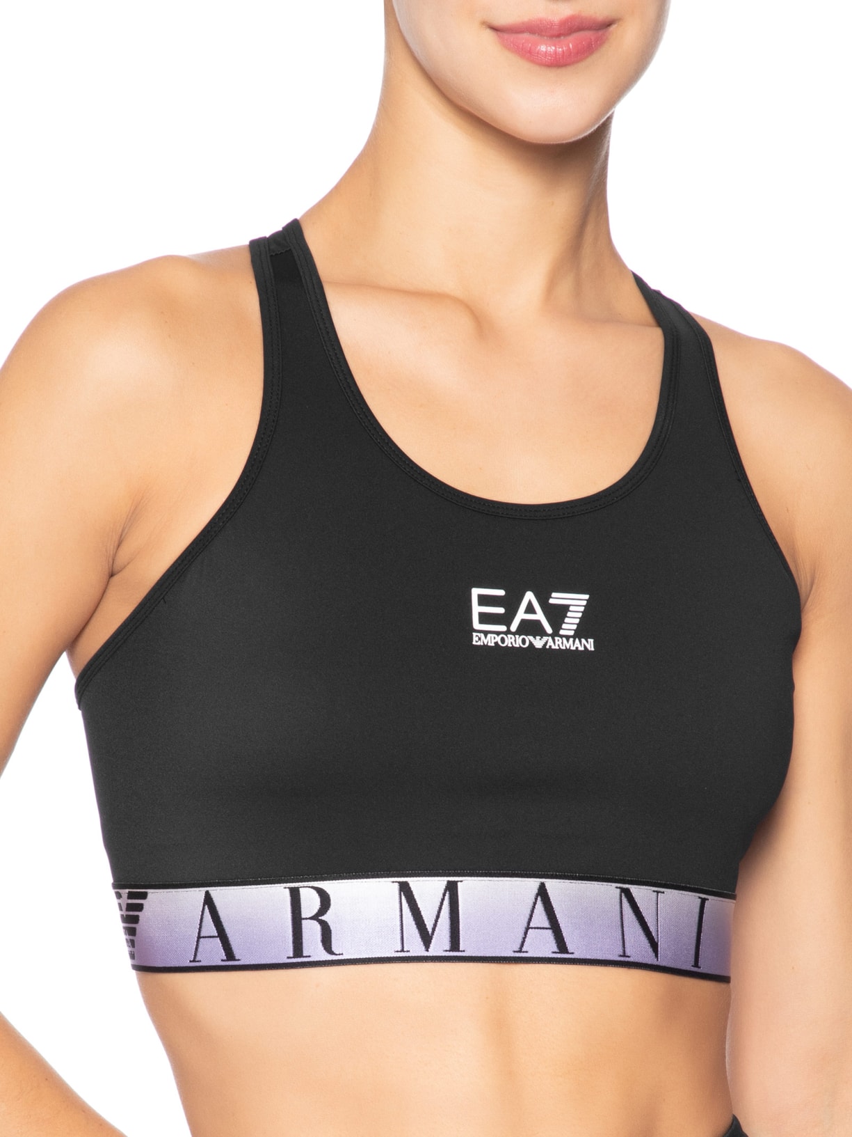Top Feminino Dynamic Athlete Ventus7 Preto Ea7 Emporio Armani