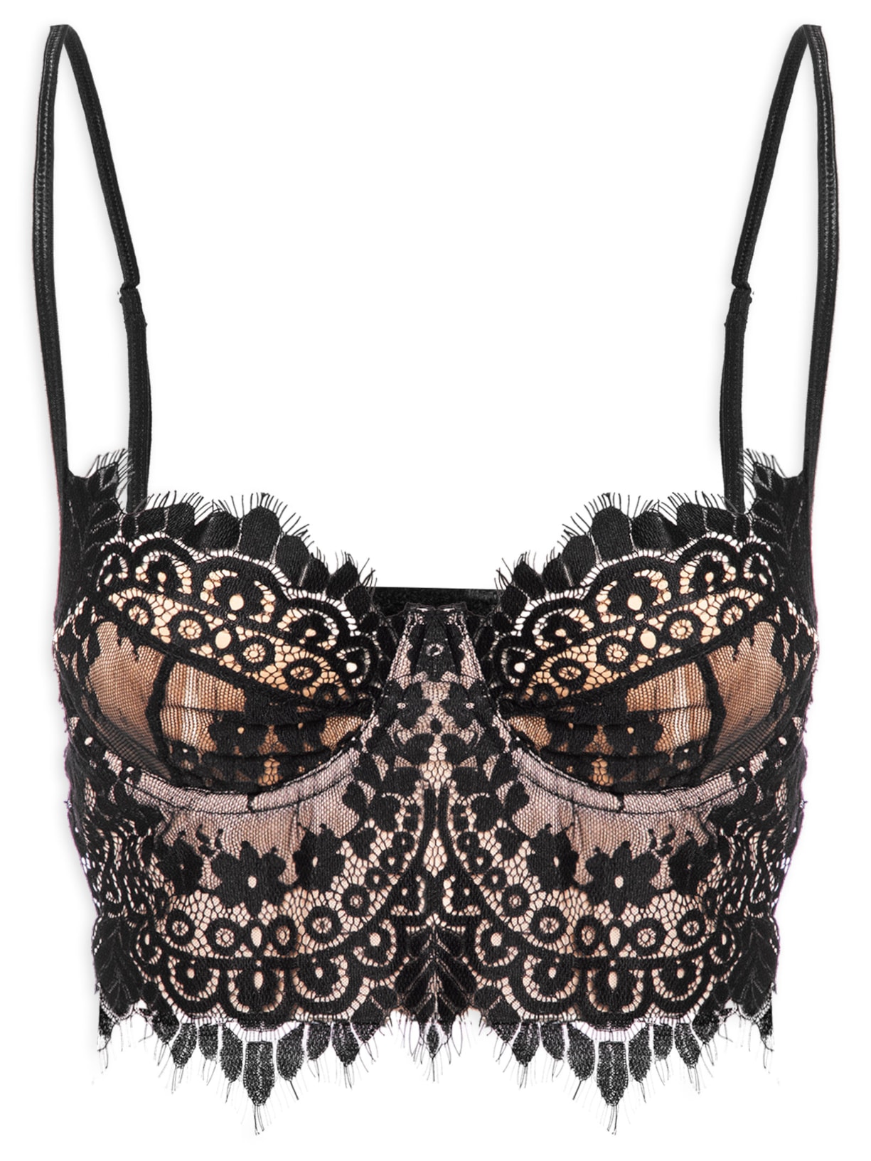 Top Feminino Em Renda Preto Market 33