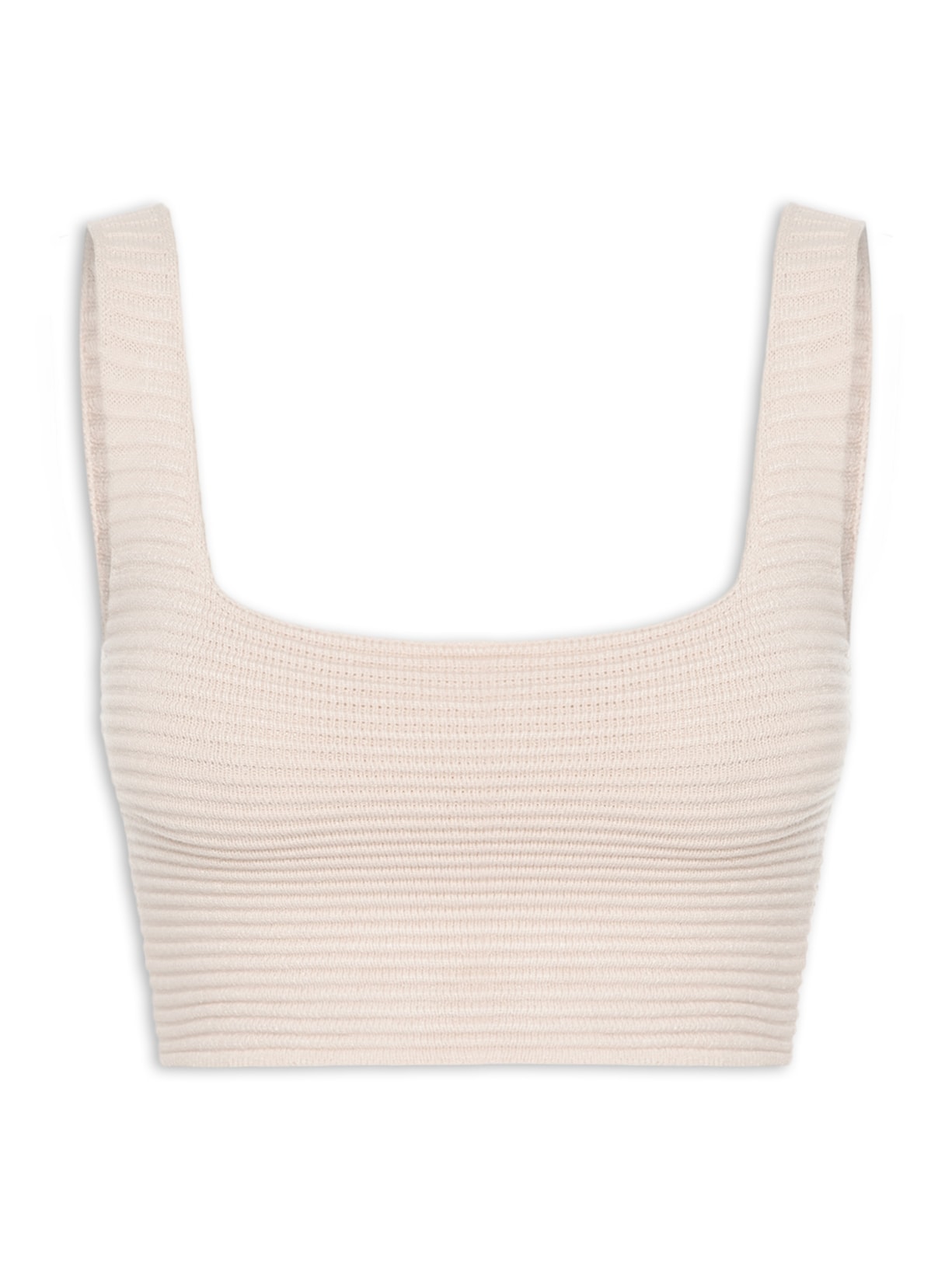 Top Feminino Em Tricot Bege  Market 33