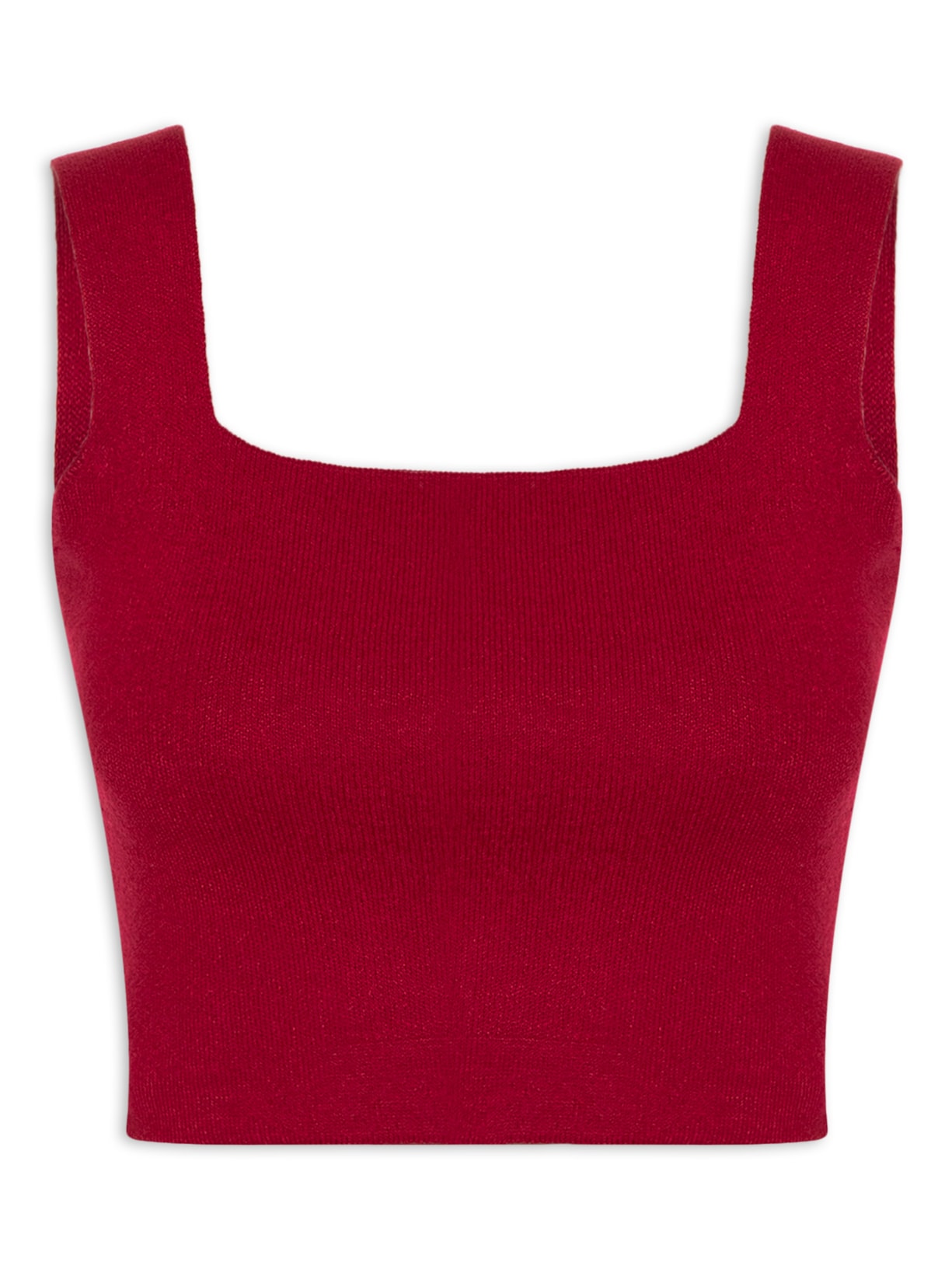 Top Feminino Em Tricot - Vermelho