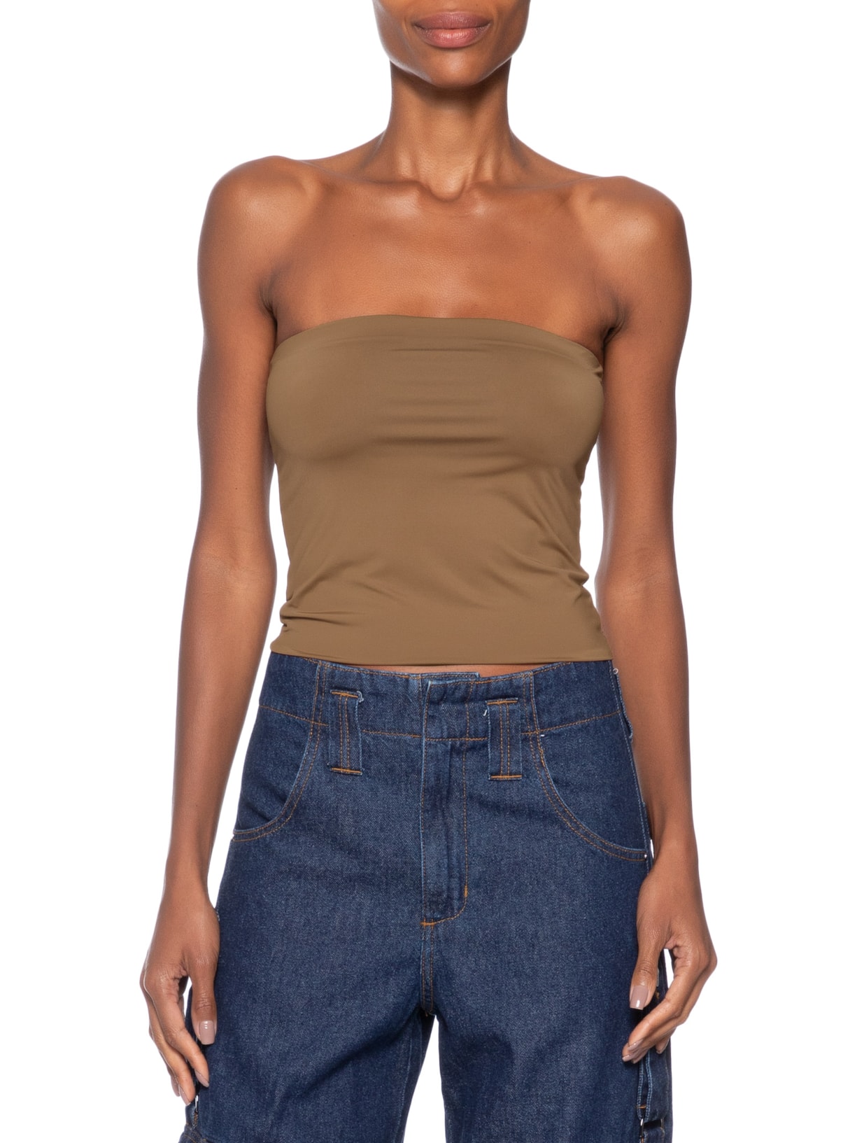 Top Feminino Faixa Marrom Market 33