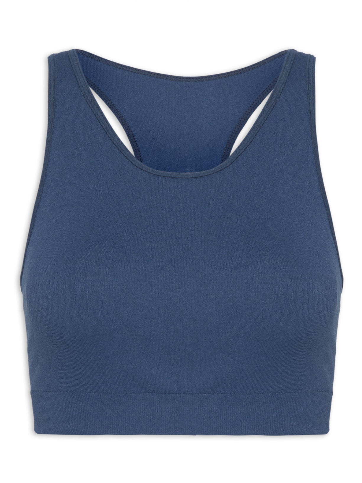 Top Feminino Família Basic Sem Costura - Azul