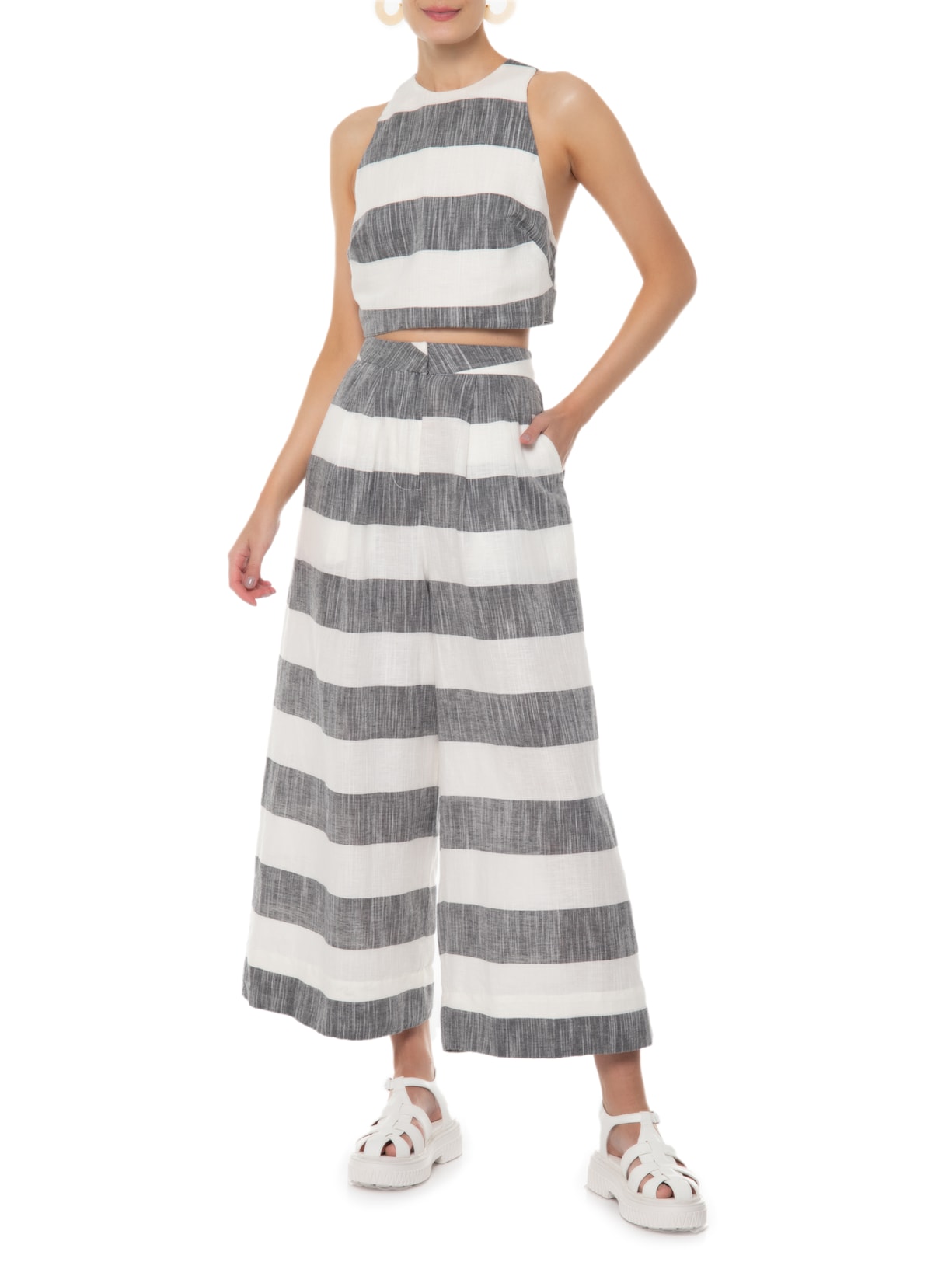 Top Feminino Fio Tinto Pb Branco Osklen