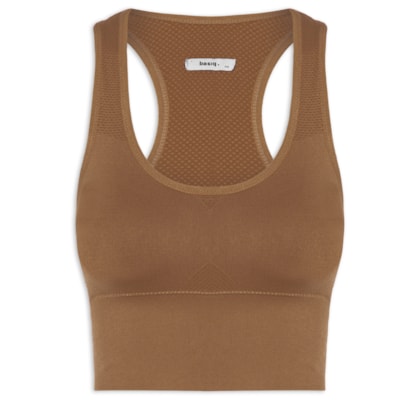 Top Feminino Fitness Com Bojo Removível - Marrom