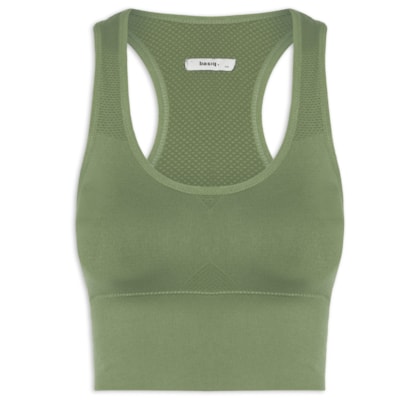 Top Feminino Fitness Com Bojo Removível - Verde