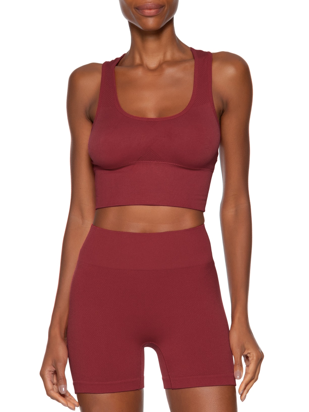 Top Feminino Fitness Com Bojo Removível Vermelho Basiq