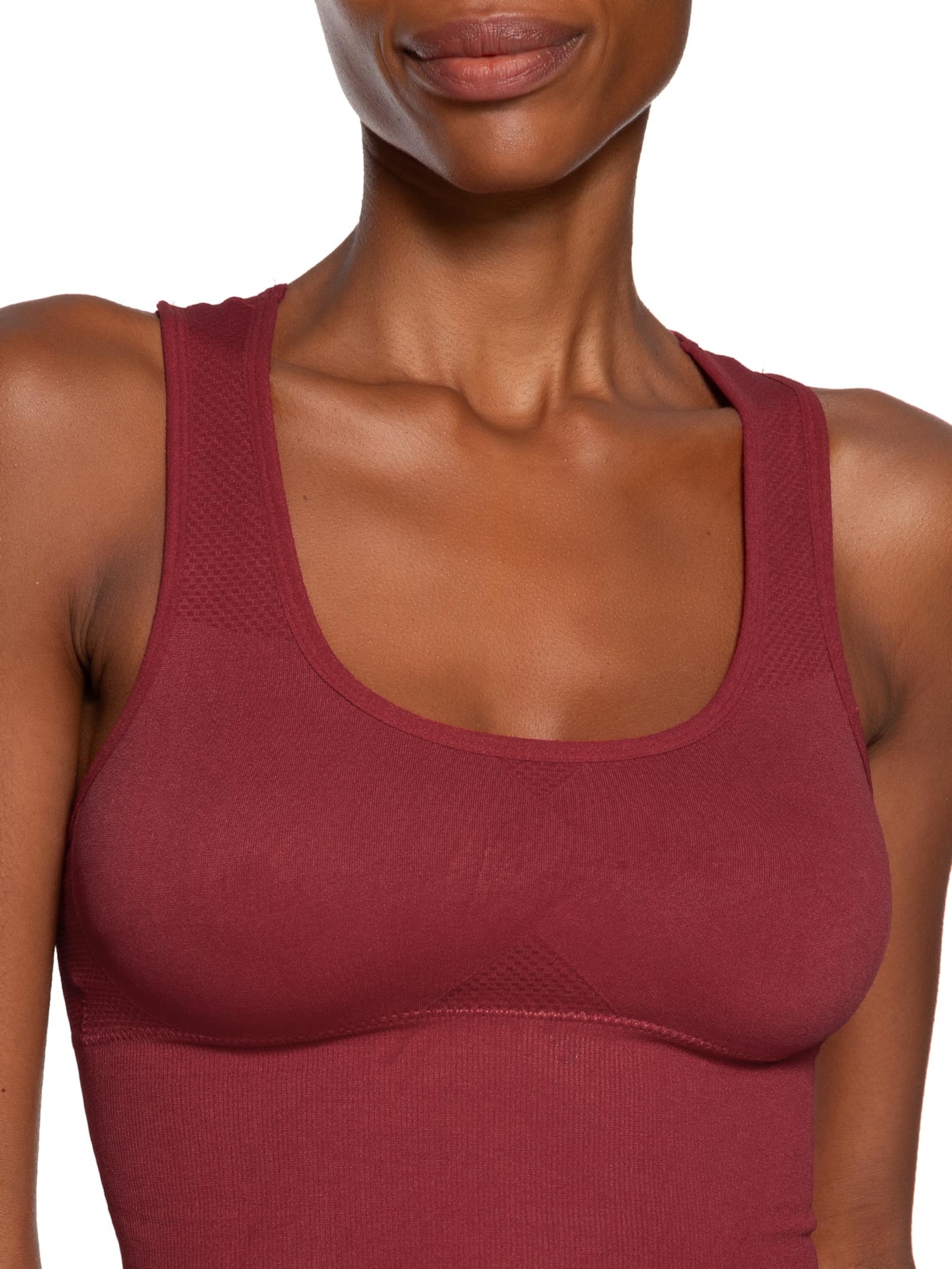 Top Feminino Fitness Com Bojo Removível Vermelho Basiq