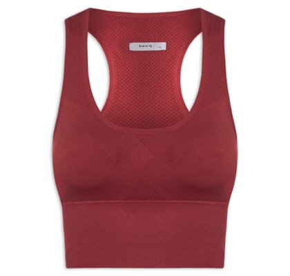 Top Feminino Fitness Com Bojo Removível - Vermelho