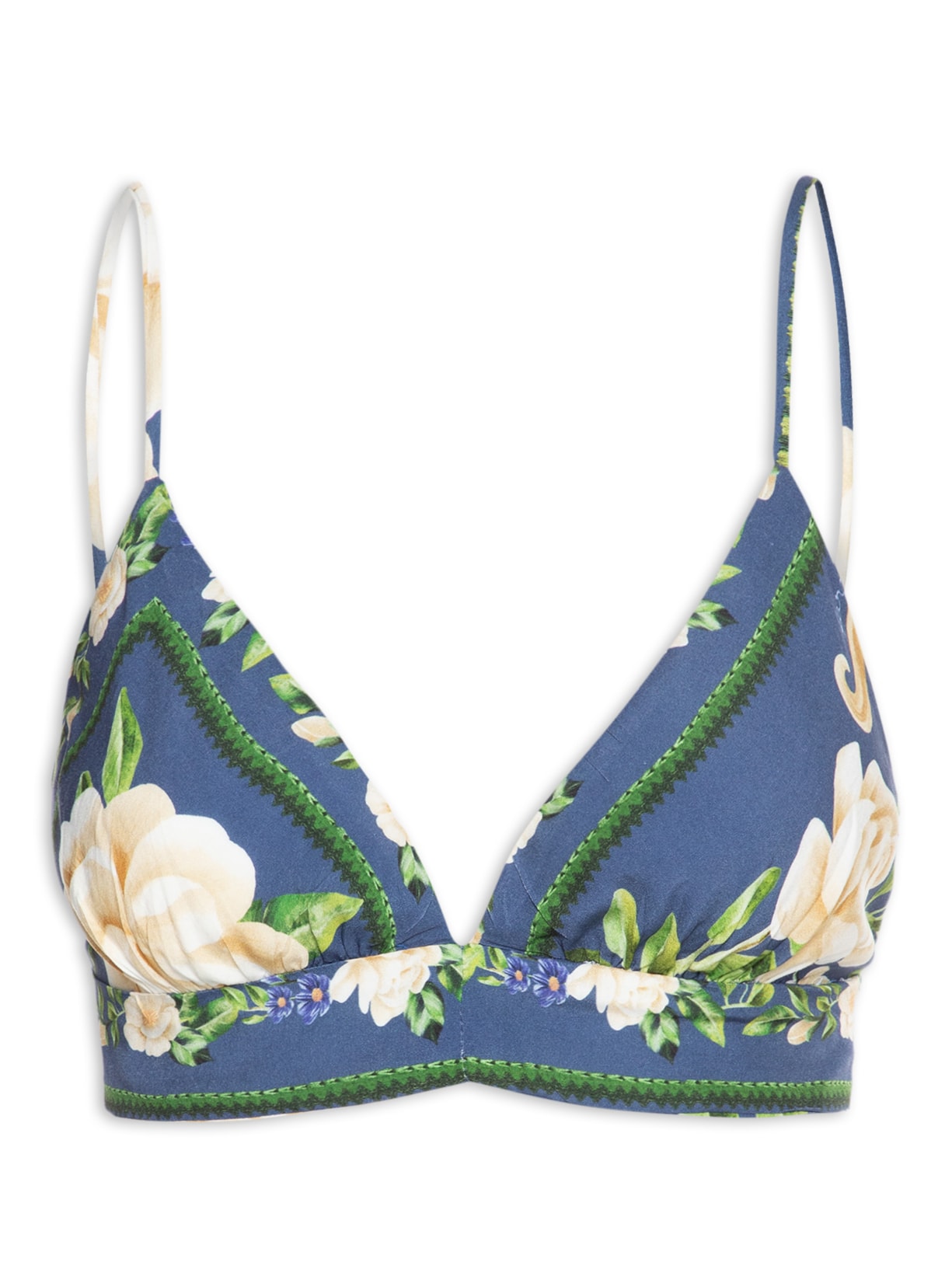 Top Feminino Flor Celeste - Azul