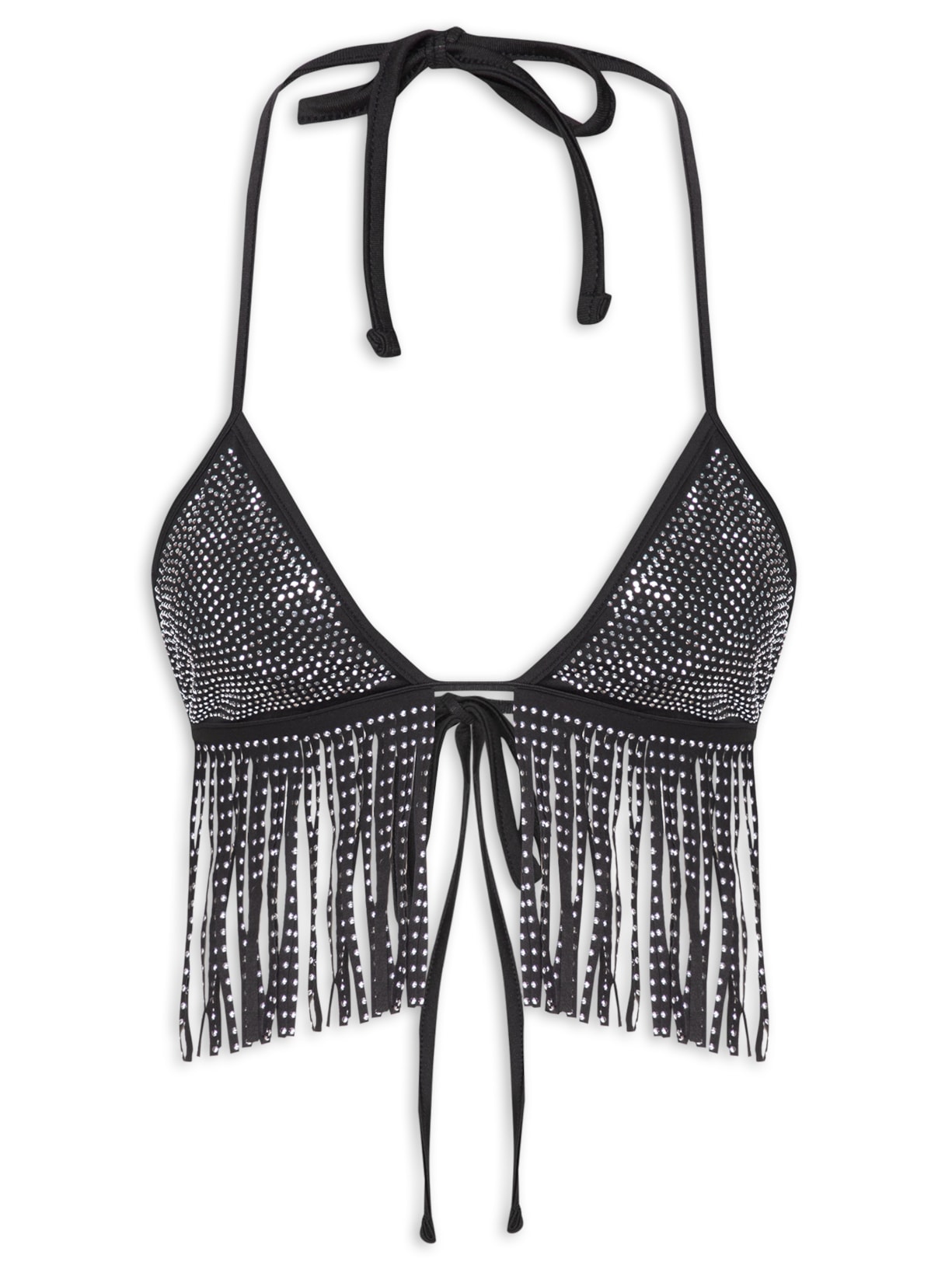 Top Feminino Franjas - Preto