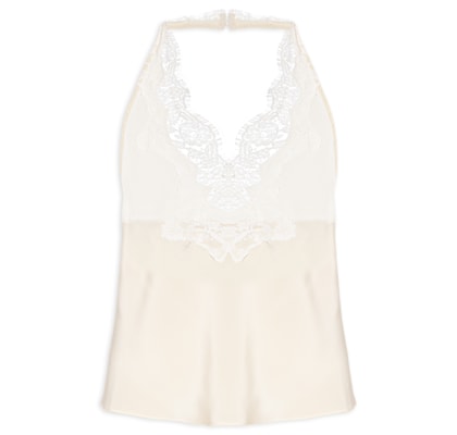 Top Feminino Frente Única Renda - Bege