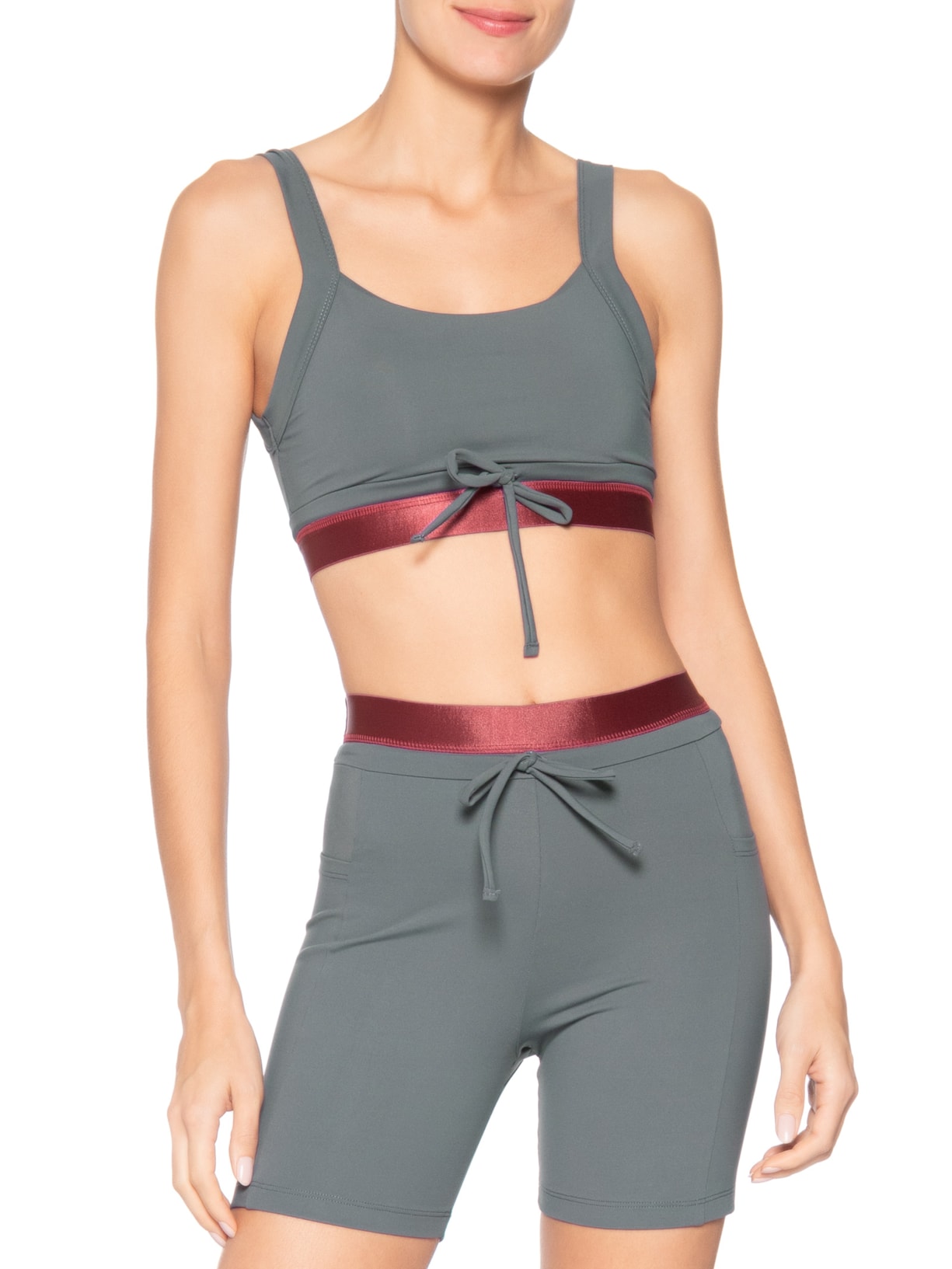 Top Feminino Infinisoft Cinza Lauf