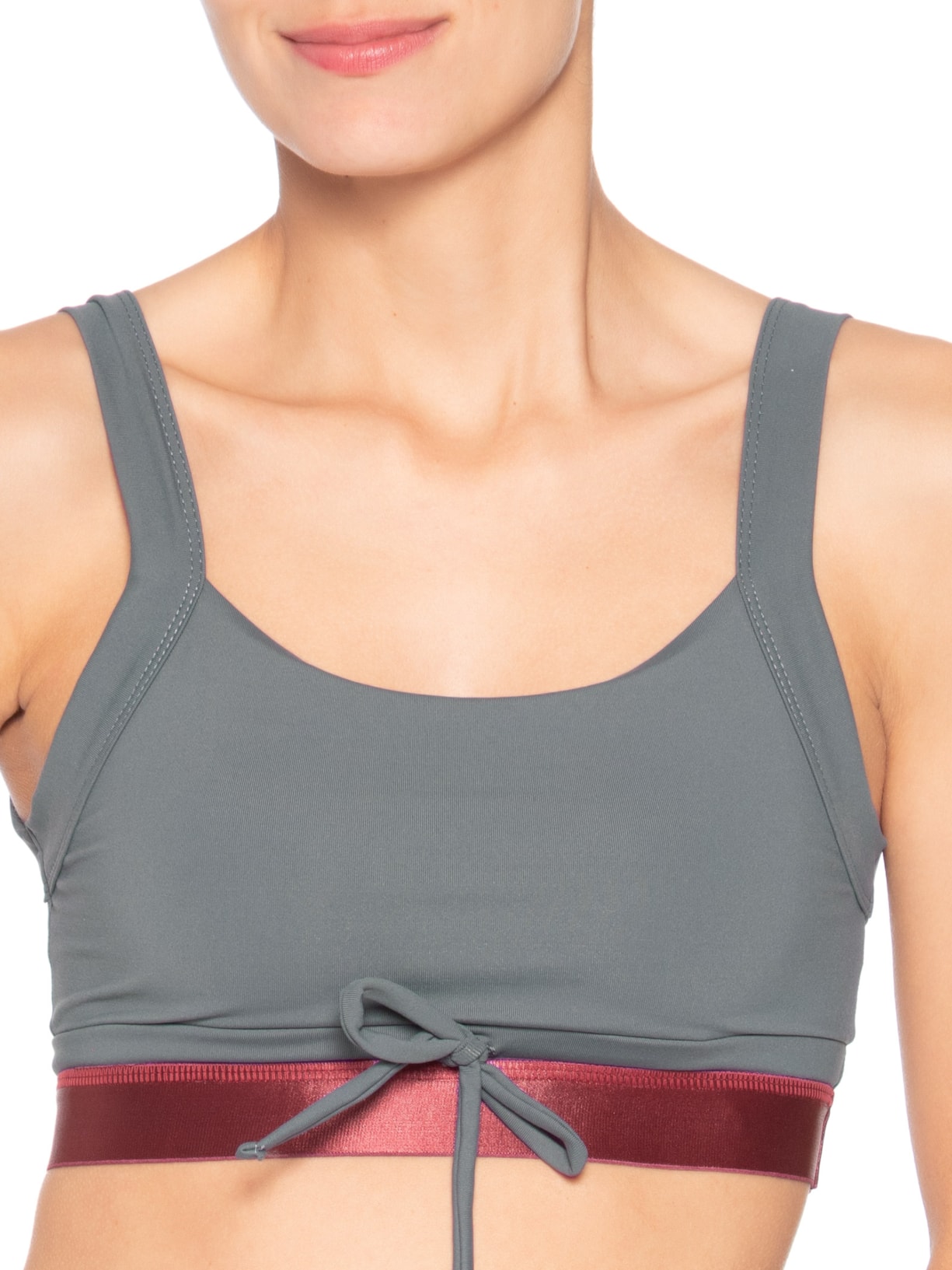 Top Feminino Infinisoft Cinza Lauf
