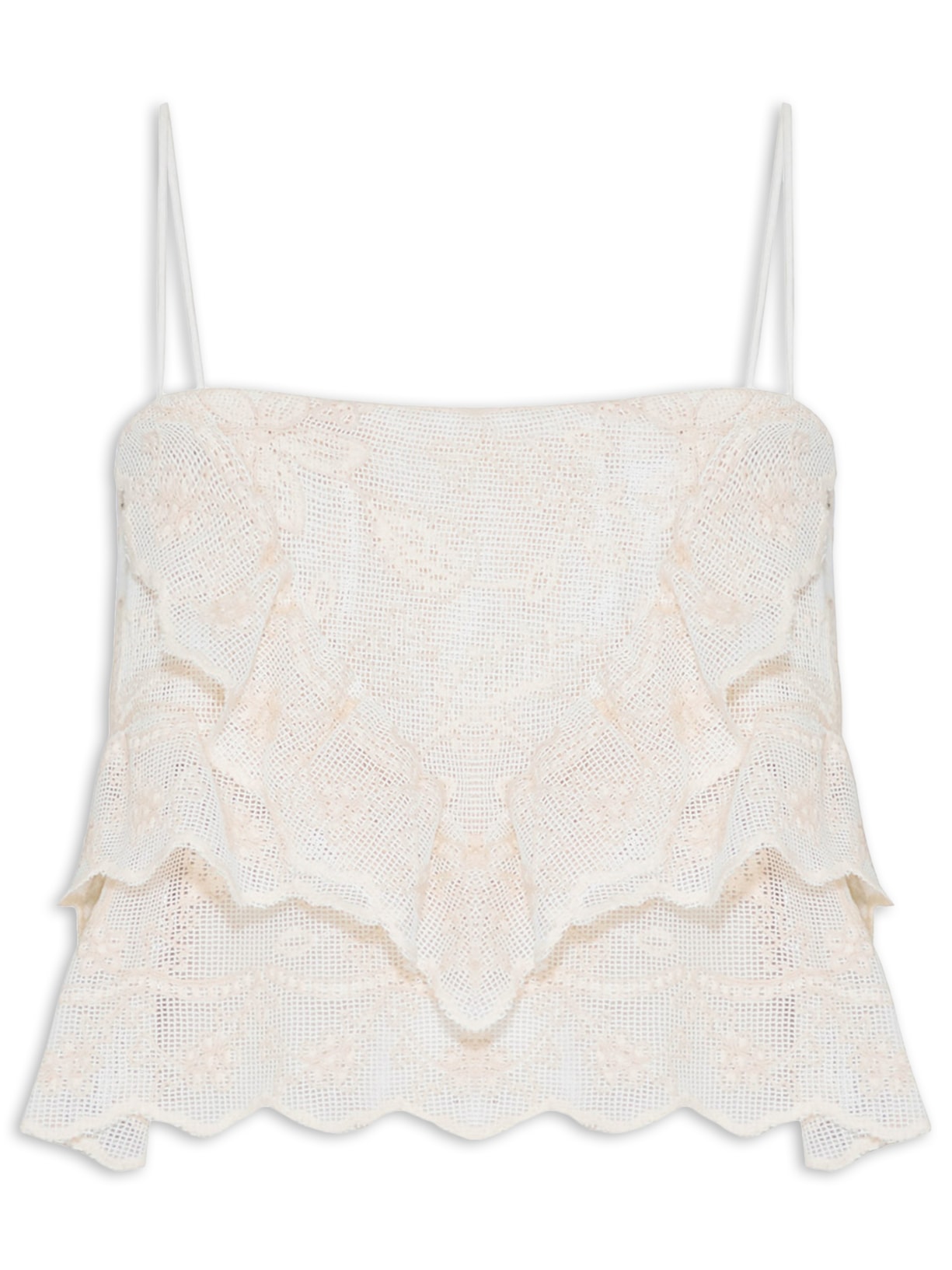 Top Feminino Jardim Secreto V26 Off White New Match