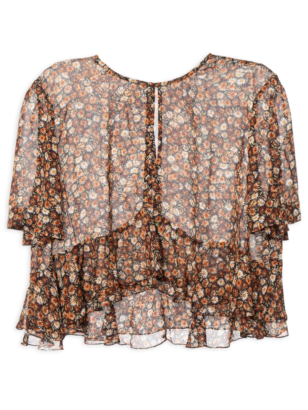 Top Feminino Julia Liberty Seeds Marrom Animale