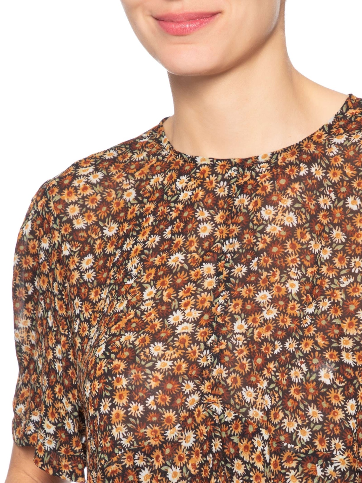 Top Feminino Julia Liberty Seeds Marrom Animale