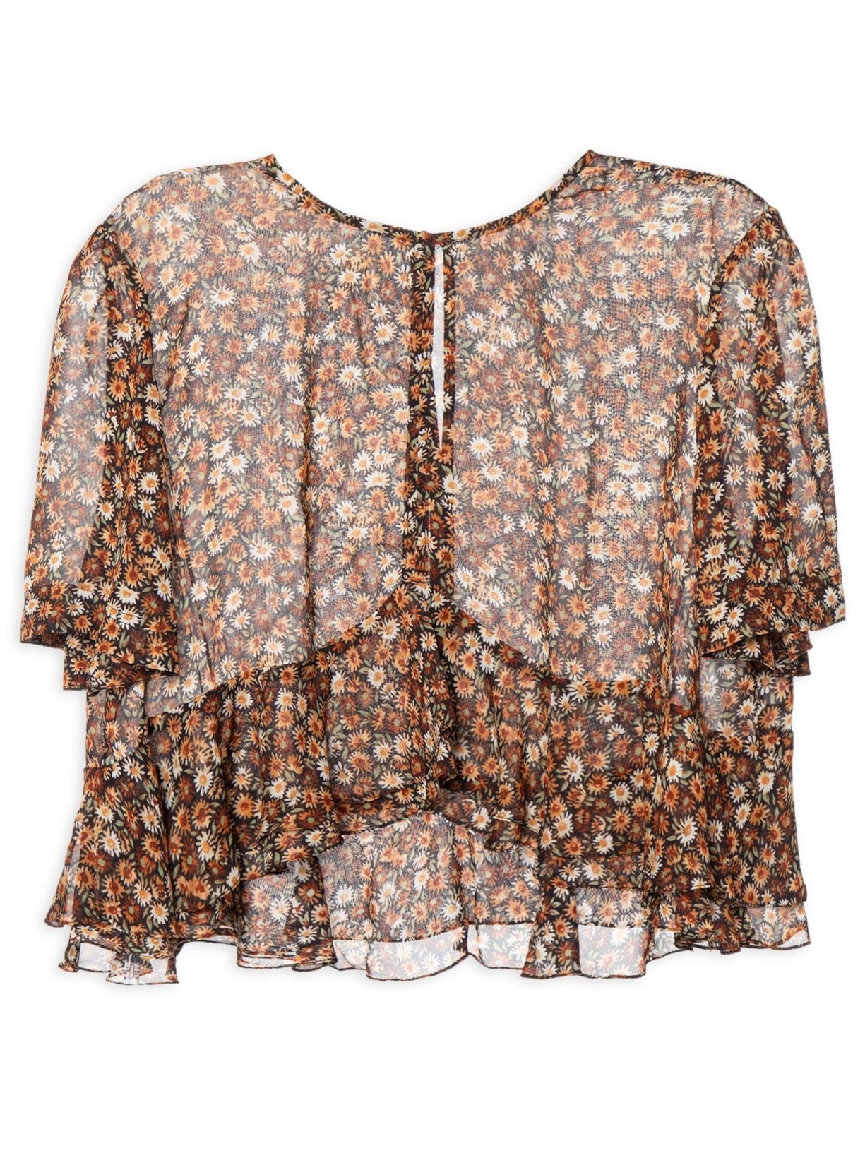 Top Feminino Julia Liberty Seeds Marrom Animale
