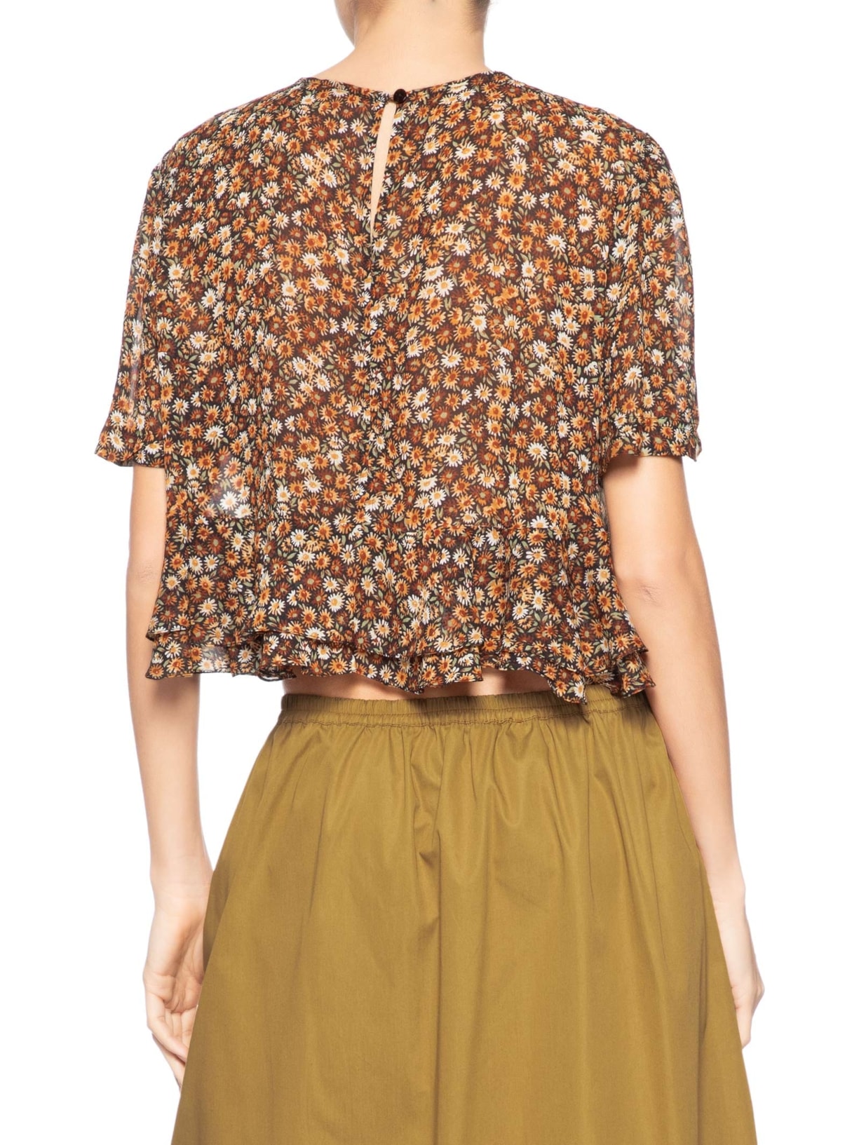 Top Feminino Julia Liberty Seeds Marrom Animale