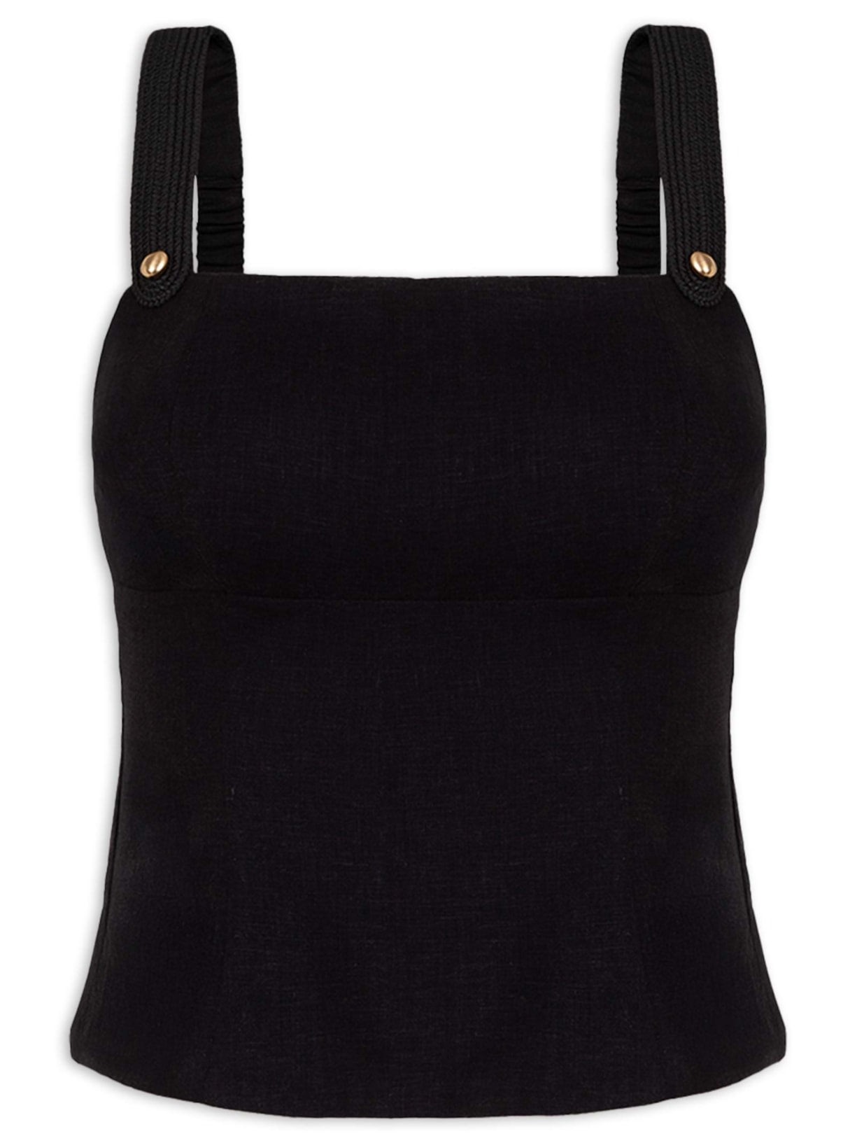 Top Feminino Lian detalhe Preto Vix