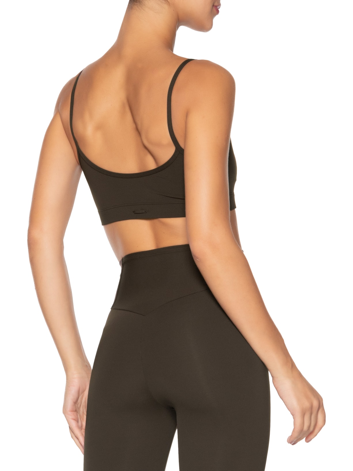 Top Feminino Marrom Body For Sure