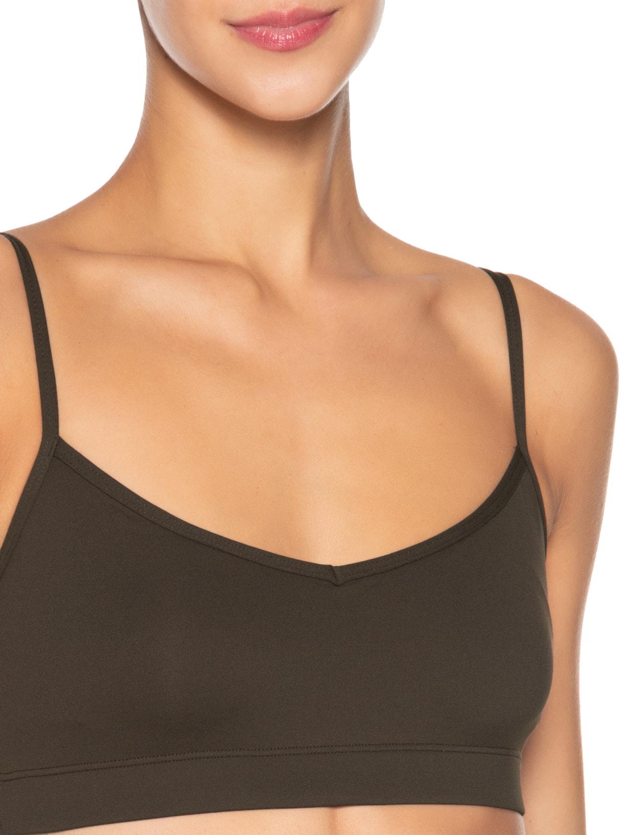 Top Feminino Marrom Body For Sure