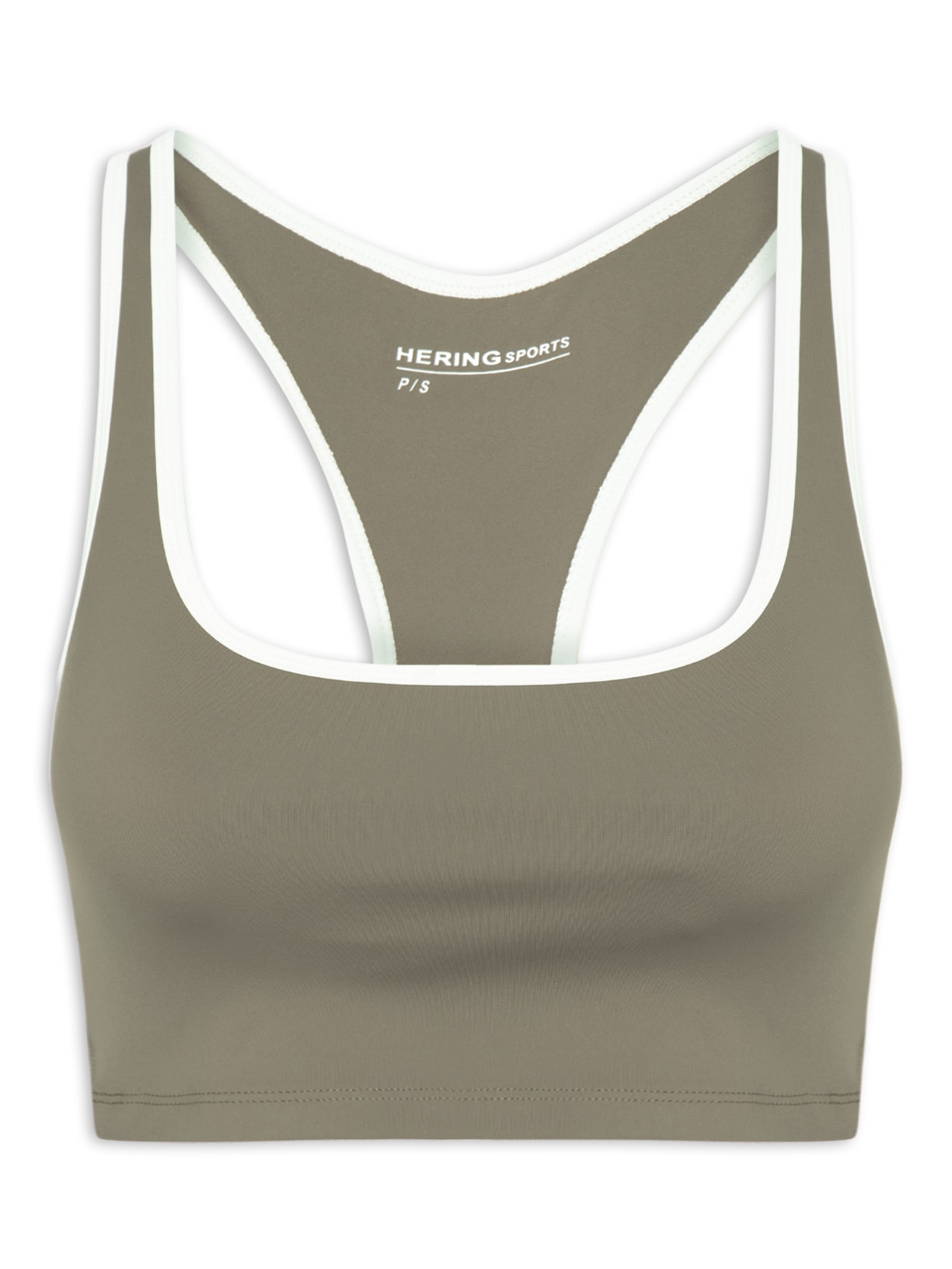 Top Feminino Marrom Hering Sports
