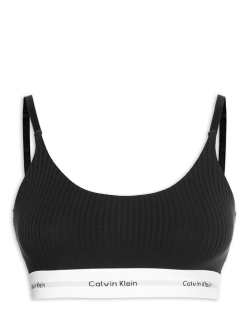 Top Feminino Modal Lace Modern Logo – Preto