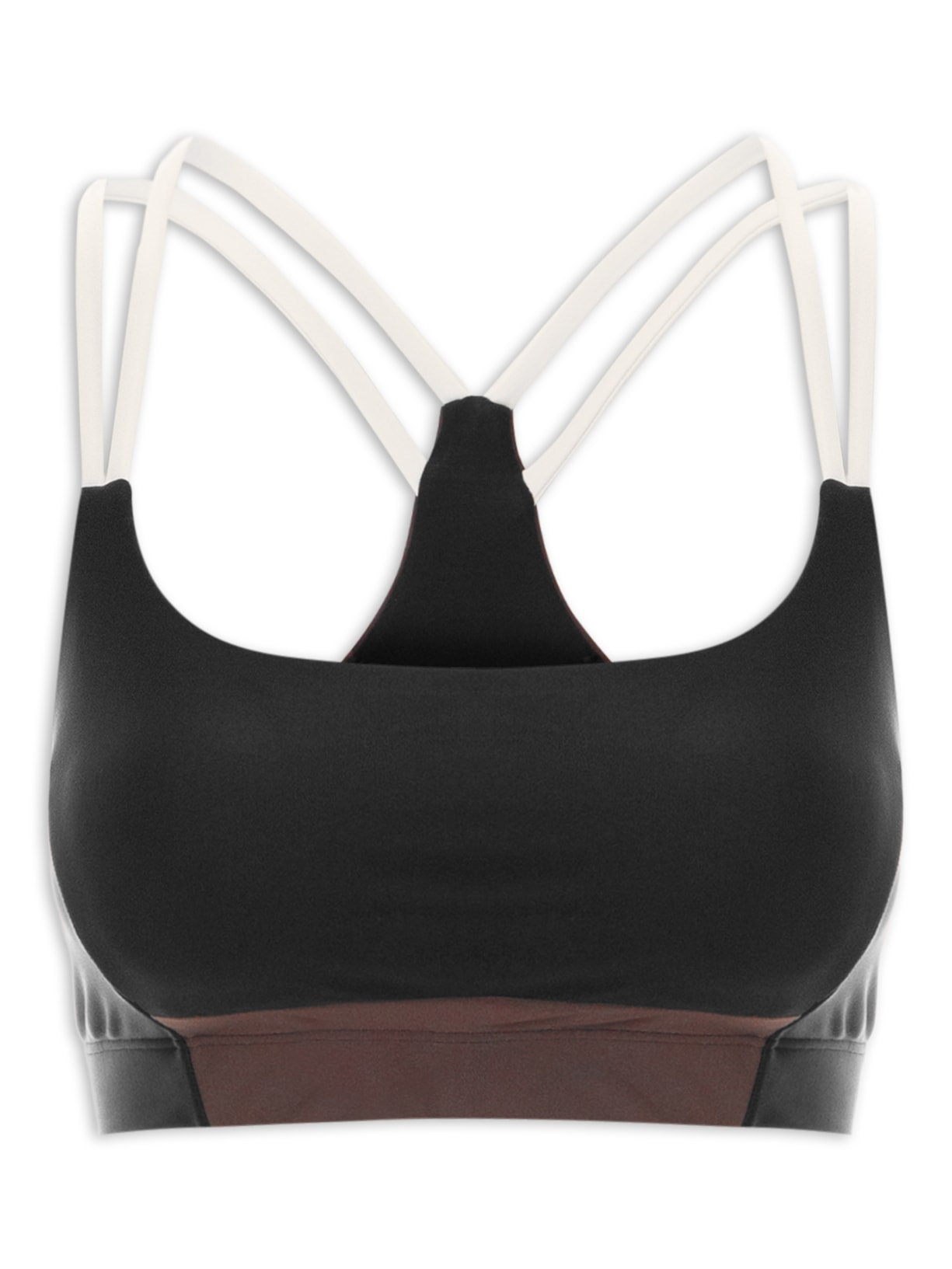 Top Feminino Nadador Liso - Preto