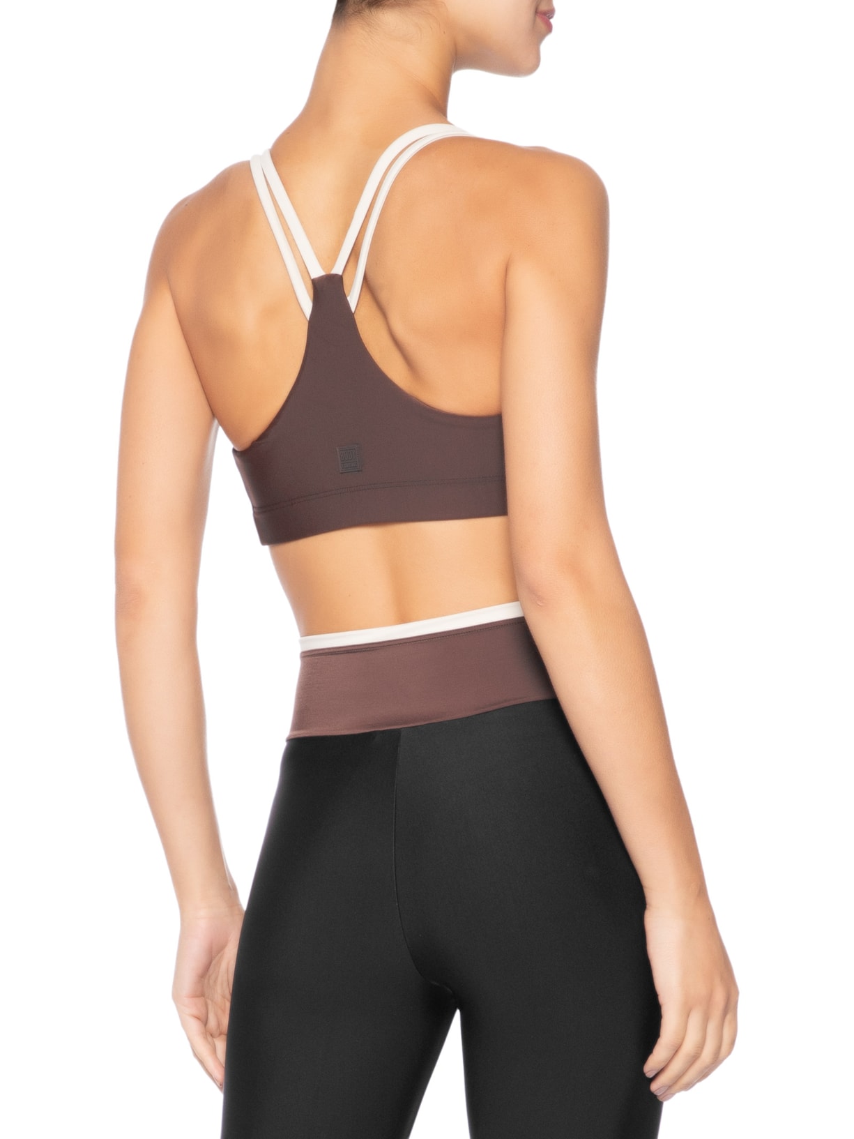 Top Feminino Nadador Liso Preto Body For Sure