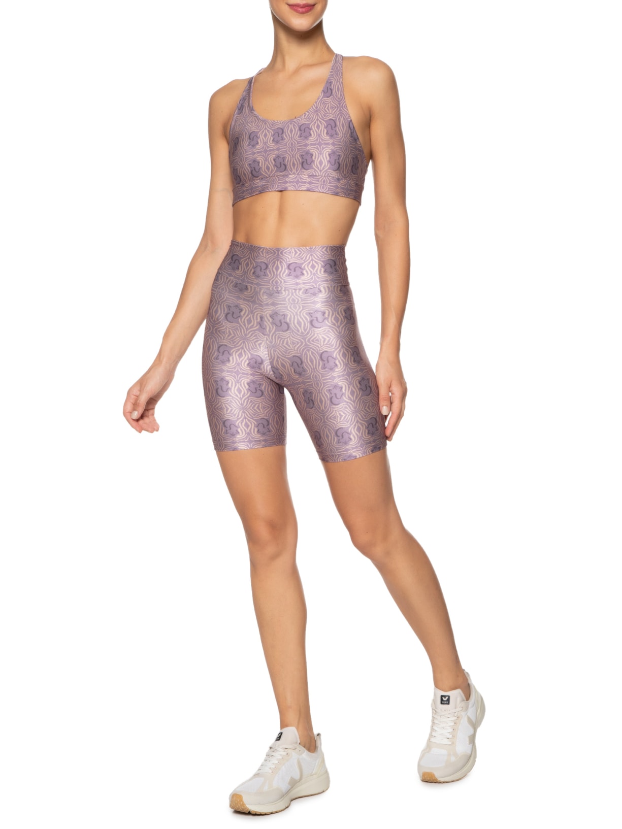 Top Feminino nadador Roxo Melt