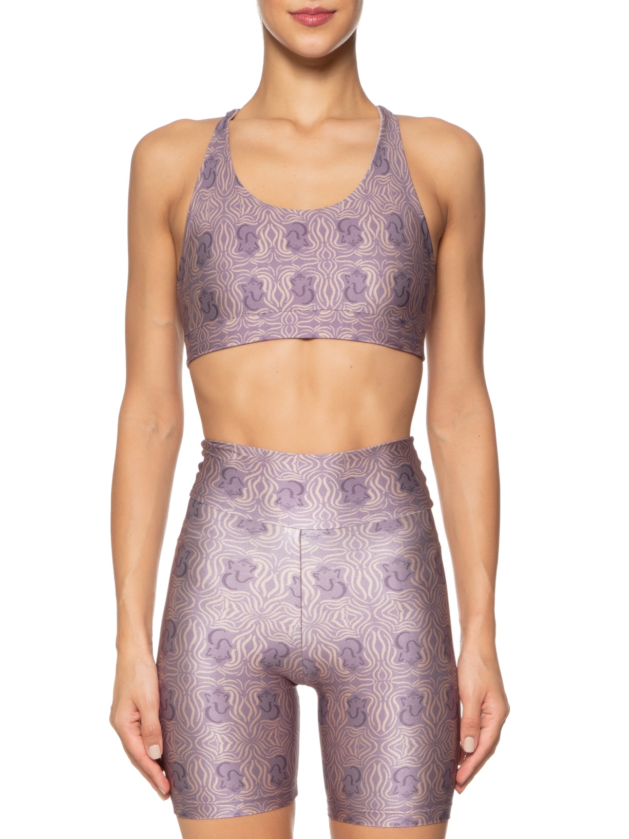 Top Feminino nadador Roxo Melt