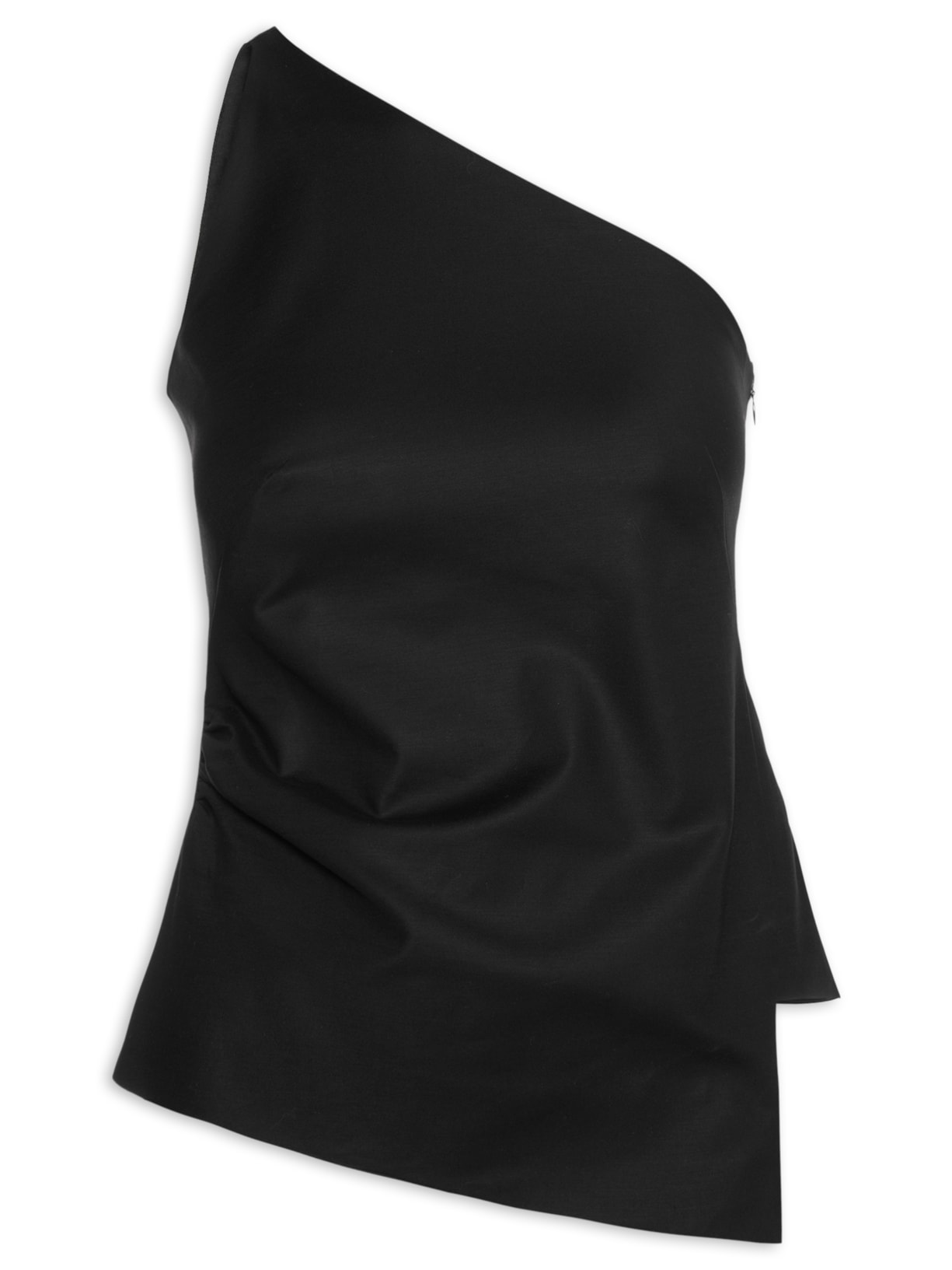 Top Feminino Ombro Único Assimétrico Preto Andrea Marques